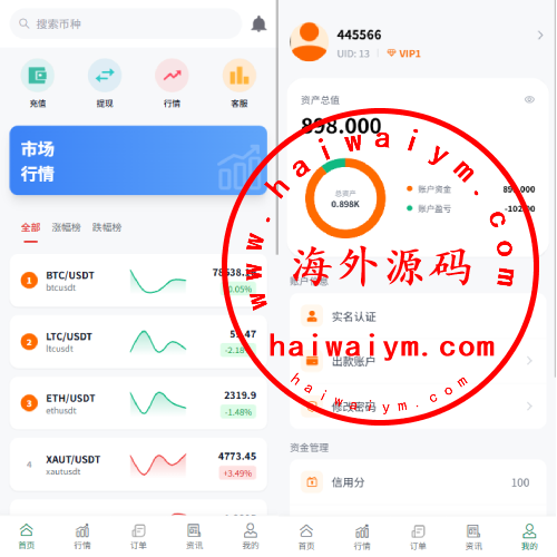 多语言微盘系统/虚拟币微交易/时间盘秒合约
